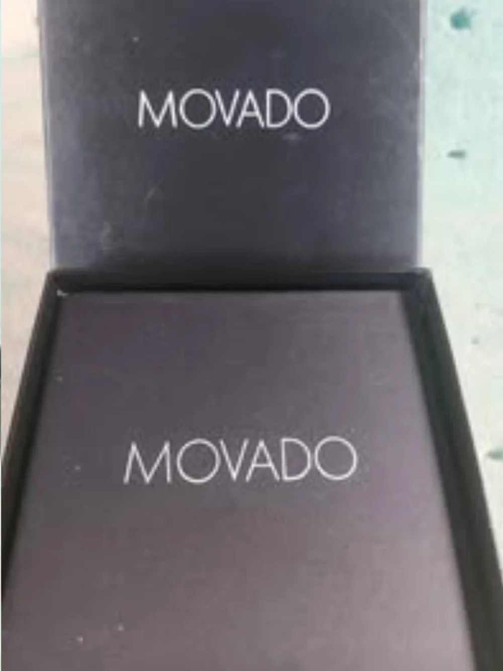 Movado Men’s Classic Blue Dial Leather Strap Watch